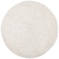 vidaXL Teppich Shaggy Hochflor Modern Creme Ø 120 cm vidaXL Teppich Shaggy Hochflor Modern Creme Ø 120 cm