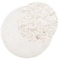 vidaXL Teppich Shaggy Hochflor Modern Creme Ø 120 cm vidaXL Teppich Shaggy Hochflor Modern Creme Ø 120 cm