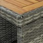 5-tlg. Gartenbar-Set mit Kissen Poly Rattan Grau 5-tlg. Gartenbar-Set mit Kissen Poly Rattan Grau