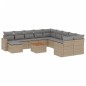vidaXL 14-tlg. Garten-Sofagarnitur mit Kissen Beige Poly Rattan vidaXL 14-tlg. Garten-Sofagarnitur mit Kissen Beige Poly Rattan
