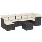 vidaXL 8-tlg. Garten-Sofagarnitur mit Kissen Schwarz Poly Rattan vidaXL 8-tlg. Garten-Sofagarnitur mit Kissen Schwarz Poly Rattan