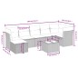 vidaXL 8-tlg. Garten-Sofagarnitur mit Kissen Schwarz Poly Rattan vidaXL 8-tlg. Garten-Sofagarnitur mit Kissen Schwarz Poly Rattan