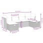 vidaXL 6-tlg. Garten-Sofagarnitur mit Kissen Beige Poly Rattan vidaXL 6-tlg. Garten-Sofagarnitur mit Kissen Beige Poly Rattan