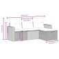 vidaXL 4-tlg. Garten-Sofagarnitur mit Kissen Schwarz Poly Rattan vidaXL 4-tlg. Garten-Sofagarnitur mit Kissen Schwarz Poly Rattan