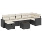 vidaXL 8-tlg. Garten-Sofagarnitur mit Kissen Schwarz Poly Rattan vidaXL 8-tlg. Garten-Sofagarnitur mit Kissen Schwarz Poly Rattan