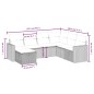 vidaXL 7-tlg. Garten-Sofagarnitur mit Kissen Beige Poly Rattan vidaXL 7-tlg. Garten-Sofagarnitur mit Kissen Beige Poly Rattan