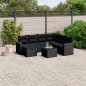 vidaXL 8-tlg. Garten-Sofagarnitur mit Kissen Schwarz Poly Rattan vidaXL 8-tlg. Garten-Sofagarnitur mit Kissen Schwarz Poly Rattan