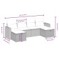 vidaXL 6-tlg. Garten-Sofagarnitur mit Kissen Beige Poly Rattan vidaXL 6-tlg. Garten-Sofagarnitur mit Kissen Beige Poly Rattan