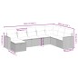 vidaXL 8-tlg. Garten-Sofagarnitur mit Kissen Grau Poly Rattan vidaXL 8-tlg. Garten-Sofagarnitur mit Kissen Grau Poly Rattan