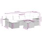 vidaXL 7-tlg. Garten-Sofagarnitur mit Kissen Schwarz Poly Rattan vidaXL 7-tlg. Garten-Sofagarnitur mit Kissen Schwarz Poly Rattan