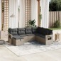 vidaXL 7-tlg. Garten-Sofagarnitur mit Kissen Grau Poly Rattan vidaXL 7-tlg. Garten-Sofagarnitur mit Kissen Grau Poly Rattan