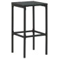 9-tlg. Gartenbar-Set mit Kissen Poly Rattan Schwarz 9-tlg. Gartenbar-Set mit Kissen Poly Rattan Schwarz