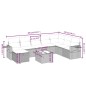 vidaXL 9-tlg. Garten-Sofagarnitur mit Kissen Grau Poly Rattan vidaXL 9-tlg. Garten-Sofagarnitur mit Kissen Grau Poly Rattan
