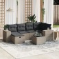 vidaXL 7-tlg. Garten-Sofagarnitur mit Kissen Grau Poly Rattan vidaXL 7-tlg. Garten-Sofagarnitur mit Kissen Grau Poly Rattan
