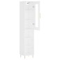 Highboard Weiß 34,5x34x180 cm Holzwerkstoff Highboard Weiß 34,5x34x180 cm Holzwerkstoff