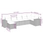 vidaXL 7-tlg. Garten-Sofagarnitur mit Kissen Schwarz Poly Rattan vidaXL 7-tlg. Garten-Sofagarnitur mit Kissen Schwarz Poly Rattan
