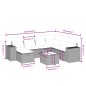 vidaXL 8-tlg. Garten-Sofagarnitur mit Kissen Beige Poly Rattan vidaXL 8-tlg. Garten-Sofagarnitur mit Kissen Beige Poly Rattan