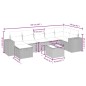 vidaXL 8-tlg. Garten-Sofagarnitur mit Kissen Grau Poly Rattan vidaXL 8-tlg. Garten-Sofagarnitur mit Kissen Grau Poly Rattan