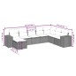 vidaXL 8-tlg. Garten-Sofagarnitur mit Kissen Beige Poly Rattan vidaXL 8-tlg. Garten-Sofagarnitur mit Kissen Beige Poly Rattan