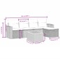 vidaXL 6-tlg. Garten-Sofagarnitur mit Kissen Beige Poly Rattan vidaXL 6-tlg. Garten-Sofagarnitur mit Kissen Beige Poly Rattan