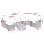 vidaXL 9-tlg. Garten-Sofagarnitur mit Kissen Schwarz Poly Rattan vidaXL 9-tlg. Garten-Sofagarnitur mit Kissen Schwarz Poly Rattan