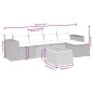 vidaXL 6-tlg. Garten-Sofagarnitur mit Kissen Schwarz Poly Rattan vidaXL 6-tlg. Garten-Sofagarnitur mit Kissen Schwarz Poly Rattan