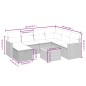 vidaXL 8-tlg. Garten-Sofagarnitur mit Kissen Schwarz Poly Rattan vidaXL 8-tlg. Garten-Sofagarnitur mit Kissen Schwarz Poly Rattan