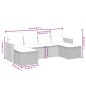 vidaXL 6-tlg. Garten-Sofagarnitur mit Kissen Schwarz Poly Rattan vidaXL 6-tlg. Garten-Sofagarnitur mit Kissen Schwarz Poly Rattan