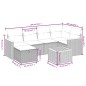 vidaXL 7-tlg. Garten-Sofagarnitur mit Kissen Schwarz Poly Rattan vidaXL 7-tlg. Garten-Sofagarnitur mit Kissen Schwarz Poly Rattan