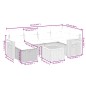 vidaXL 7-tlg. Garten-Sofagarnitur mit Kissen Beige Poly Rattan vidaXL 7-tlg. Garten-Sofagarnitur mit Kissen Beige Poly Rattan