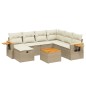 vidaXL 8-tlg. Garten-Sofagarnitur mit Kissen Beige Poly Rattan vidaXL 8-tlg. Garten-Sofagarnitur mit Kissen Beige Poly Rattan