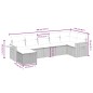 vidaXL 7-tlg. Garten-Sofagarnitur mit Kissen Grau Poly Rattan vidaXL 7-tlg. Garten-Sofagarnitur mit Kissen Grau Poly Rattan