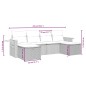 vidaXL 6-tlg. Garten-Sofagarnitur mit Kissen Beige Poly Rattan vidaXL 6-tlg. Garten-Sofagarnitur mit Kissen Beige Poly Rattan