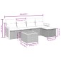 vidaXL 6-tlg. Garten-Sofagarnitur mit Kissen Schwarz Poly Rattan vidaXL 6-tlg. Garten-Sofagarnitur mit Kissen Schwarz Poly Rattan