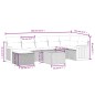 vidaXL 8-tlg. Garten-Sofagarnitur mit Kissen Schwarz Poly Rattan vidaXL 8-tlg. Garten-Sofagarnitur mit Kissen Schwarz Poly Rattan