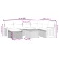 vidaXL 8-tlg. Garten-Sofagarnitur mit Kissen Schwarz Poly Rattan vidaXL 8-tlg. Garten-Sofagarnitur mit Kissen Schwarz Poly Rattan