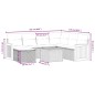vidaXL 8-tlg. Garten-Sofagarnitur mit Kissen Beige Poly Rattan vidaXL 8-tlg. Garten-Sofagarnitur mit Kissen Beige Poly Rattan