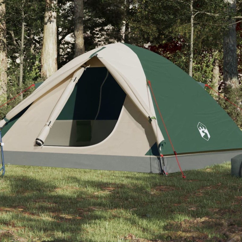 vidaXL Kuppel-Campingzelt 3 Personen Grün Wasserdicht vidaXL Kuppel-Campingzelt 3 Personen Grün Wasserdicht