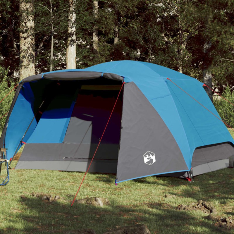 vidaXL Campingzelt mit Vorzelt 4 Personen Blau Wasserdicht vidaXL Campingzelt mit Vorzelt 4 Personen Blau Wasserdicht