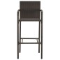 3-tlg. Gartenbar-Set Poly Rattan Braun 3-tlg. Gartenbar-Set Poly Rattan Braun