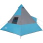 vidaXL Tipi-Campingzelt 7 Personen Blau Wasserdicht vidaXL Tipi-Campingzelt 7 Personen Blau Wasserdicht