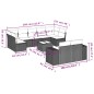 vidaXL 10-tlg. Garten-Sofagarnitur mit Kissen Grau Poly Rattan vidaXL 10-tlg. Garten-Sofagarnitur mit Kissen Grau Poly Rattan