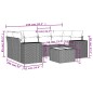 vidaXL 7-tlg. Garten-Sofagarnitur mit Kissen Schwarz Poly Rattan vidaXL 7-tlg. Garten-Sofagarnitur mit Kissen Schwarz Poly Rattan