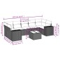 vidaXL 8-tlg. Garten-Sofagarnitur mit Kissen Schwarz Poly Rattan vidaXL 8-tlg. Garten-Sofagarnitur mit Kissen Schwarz Poly Rattan