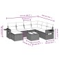 vidaXL 8-tlg. Garten-Sofagarnitur mit Kissen Schwarz Poly Rattan vidaXL 8-tlg. Garten-Sofagarnitur mit Kissen Schwarz Poly Rattan