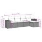 vidaXL 5-tlg. Garten-Sofagarnitur mit Kissen Schwarz Poly Rattan vidaXL 5-tlg. Garten-Sofagarnitur mit Kissen Schwarz Poly Rattan