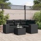 vidaXL 5-tlg. Garten-Sofagarnitur mit Kissen Schwarz Poly Rattan vidaXL 5-tlg. Garten-Sofagarnitur mit Kissen Schwarz Poly Rattan