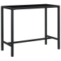7-tlg. Gartenbar-Set Poly Rattan Schwarz 7-tlg. Gartenbar-Set Poly Rattan Schwarz