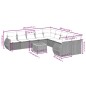 vidaXL 11-tlg. Garten-Sofagarnitur mit Kissen Grau Poly Rattan vidaXL 11-tlg. Garten-Sofagarnitur mit Kissen Grau Poly Rattan