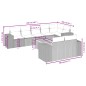 vidaXL 9-tlg. Garten-Sofagarnitur mit Kissen Beige Poly Rattan vidaXL 9-tlg. Garten-Sofagarnitur mit Kissen Beige Poly Rattan